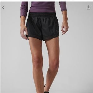 ATHLETA Mesh Racer Run Short